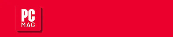 PC Mag logo on a red background
